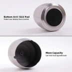 Small Ashtray with Lid for Cigarette, Stainless Steel Smokeless Odorless Windproof Ashtrays for Home Office Tabletop Outside Patio Outdoor Balcony(2.99"x2.68"x2.95") - Image 3