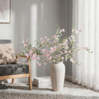 Fake Flowers, 3 Pcs Artificial Flowers Greenery Stems Faux Greenery Stems Branches for Vases Realistic Silk Real Touch Spring Greenery Stems Bulk Bedroom Office Wedding Table Summer Home Decor - Image 4