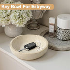7.8’’ Travertine Marble Bowl & Decorative Bowl, Home Decor Key Bowl - Image 3