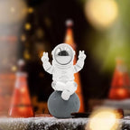 Oooct Astronaut Statue Decor, Resin Silver Spaceman Figurine Decorations, Cute Mini Space Figure Ornament, Abstract Aesthetic Decorative Sculpture for Home Office Desk Shelf Tabletop - 2.9 Inch - Image 6