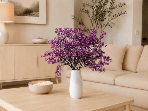 Mandy's 6 Bundles Artificial Lavender Baby’s Breath Flowers - Image 7