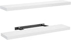 AMADA HOMEFURNISHING Floating Shelves Wall Mounted, 32 x 7 Inch Wall Shelves by AMADAHOMEFURNISHING