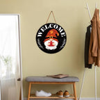 Interchangeable Gnome Welcome Sign Fall Halloween Porch Decor - Image 5