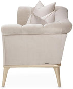 MICHAEL AMINI Yvette Sofa in Porcini Velvet and Champagne Wood Frame - Image 8