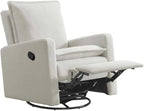 Oxford Baby Uptown Upholstered Glider Recliner Rocking Chair 360° Swivel - Image 6