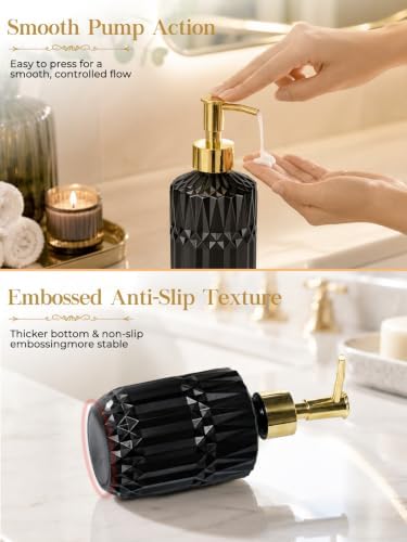 Matte Black Bathroom Accessories Set, Glass Bathroom Set, 5 Pcs - Image 5