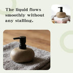 Ceramic Soap Dispenser, Vintage Brown Stone Soap Dispenser for Bathroom Countertop or Kitchen, Designed for Hand Soap, Shampoo, or Conditioner (300ml/10oz) - Image 5