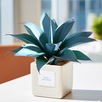 Artificial Agave Faux Agave Fake Greenery Outdoor Artificial Plant Fake Plant for Indoor Home Decoration Plastic Plant Outdoor Decoration Front Porch Decor Simulation Plants Blue，14.2In，2Pack - Image 6