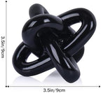 Black Knot Sculpture, Triple Knot Statue, Black Home Decor, Perfect for accenting Rustic-Style Coffee Tables, Living Room TV Stands, Dining Tables, and entryway Shelves. - Image 2