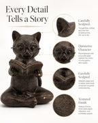Home Décor Accents Sculptures Statues (2 Reading Cat) - Image 3