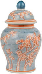 Creative Co-Op Decorative Ceramic Ginger Jar with Domed Lid, Light Blue by Unknown