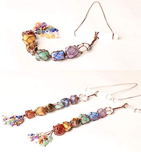 7 Chakra Stones Healing Crystals Hanging Ornament Chakra Tassel Christmas Ornaments Pendulum Good Luck for Home Decoration - Image 7
