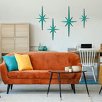 Blulu 4 Pcs Starburst Shaped Wall Decor Mid Century Modern Art,Mint - Image 2