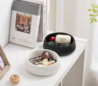 7" Modern Key Bowl for Entryway Table - Small Decorative Bowl - Ivory White - Image 5