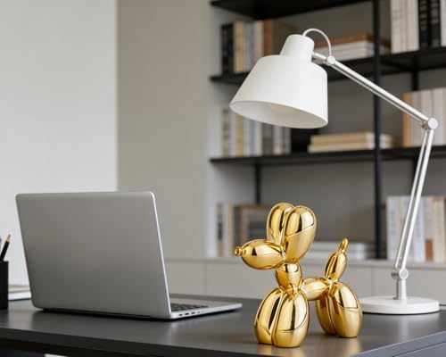 4 Inch Shiny Gold Balloon Dog Sculpture - Image 6