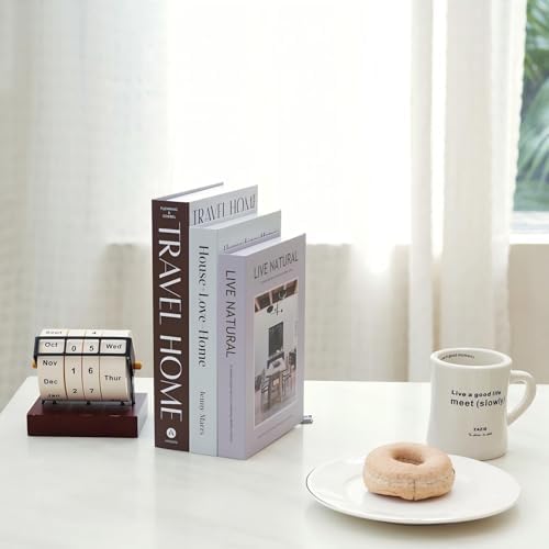 3 PCS Faux Decorative Books for Home Decor-Coffee Table Books Decor-Aesthetic Fake/Faux Books for Decoration,libros Decoration for Coffee Table, Shelf Accessories (Travel House Live Natural) - Image 6