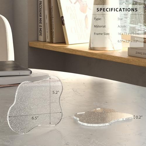 Acrylic Coaster Decorative Plates, Irregular Bar Drink Coaster,Perfect for Tabletop Protection and Accessories Display. - Image 5