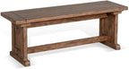 Pemberly Row 75" x 56" Farmhouse Wood Breakfast Nook Set - Image 5