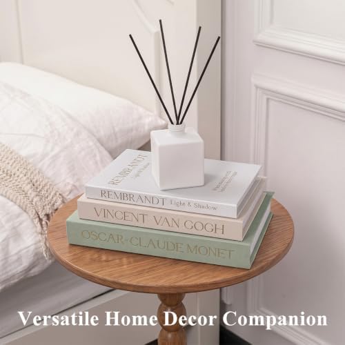 Emibele 3 Pack Fake Linen Book Storage Boxes Modern Home Shelf Table Decor - Image 5