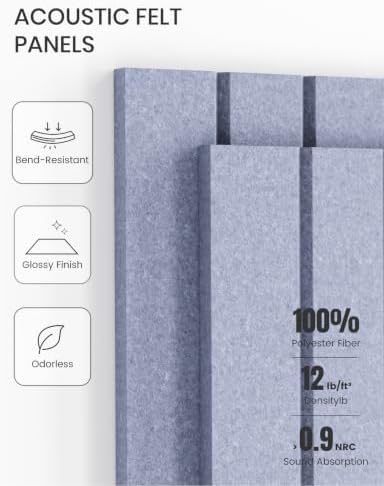 Fluxynara Felt Bulletin Board & Cork Board Alternative 36'' x 24'' - 6 Pack - Image 5