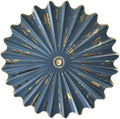 Metal Wall Sculpture,11.4'' Distressed Radial Sunburst Wall Art Decor by Picfarce