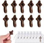 zyphonic Pocket Wooden Cross, Black Walnut with Heart Design, Religious Comfort Gift with Organza Bags Christian Encouragement Gift Handheld Stress Relief (10) by zyphonic