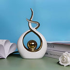 Norrclp Home Decor Modern Abstract Art Ceramic Statue Table Decor (Small) - Image 2