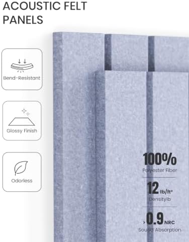 Fluxynara Felt Bulletin Board & Cork Board Alternative 48'' x 36'' - 12 Pack - Image 5