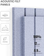 Fluxynara Felt Bulletin Board & Cork Board Alternative 48'' x 36'' - 12 Pack - Image 5
