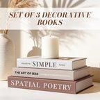 3Pcs Decorative Books, Fake Books for Coffee Table Decor Home Decor - Image 6