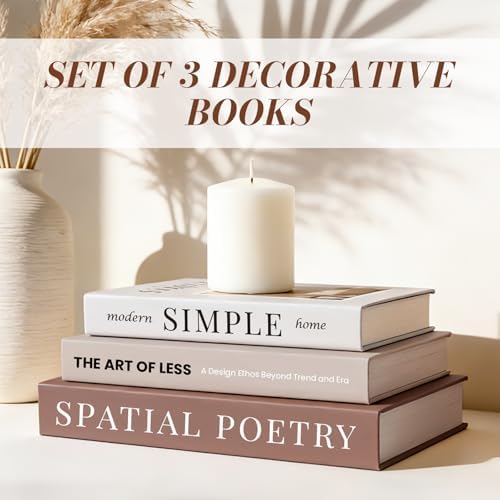 3Pcs Decorative Books, Fake Books for Coffee Table Decor Home Decor - Image 6