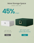SONGMICS 2-Layer Jewelry Box with Handle, Removable Tray, Floating Effect - Image 4