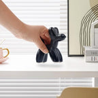 Notakia Cute Ceramics Black Balloon Dog Statue Crafts Living Room Desktop Decorations,Handmade Modern Small Ceramic Animal Statue Ornament Home Decor Accents - Image 7