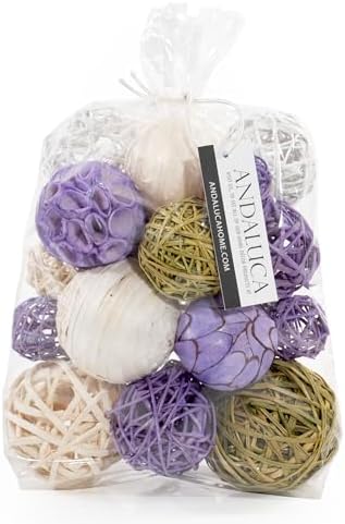 ANDALUCA Decorative Balls Orbs Bag (Lavender) by ANDALUCA