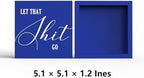 Funny Bathroom Decor Blue Wood Box Sign, Humorous Farmhouse Toilet Sign with Quote, Restroom Shelf Decor for Guest Bath, Tabletop Countertop - Image 2