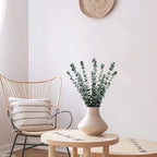 ABAJI 24 PCS Eucalyptus Stems Plastic Vivid Leaf Decorations Artificial Leaves Fake Faux Greenery Plant for Home Office House Table Desk Decor Wedding or Party Vase Forever Live - Image 6