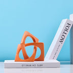 Geometric Cube Orange Knot Decorations, Geometric Sculptures, Modern Home Decorations for Home Decor Accents, Dining Tables, on Shelves, Consoles, entryway Tabletop centrepieces - Image 3