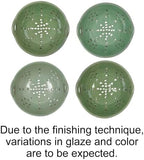 Creative Co-Op Stoneware Berry Bowl with Handles, Aqua Reactive Glaze - Image 4