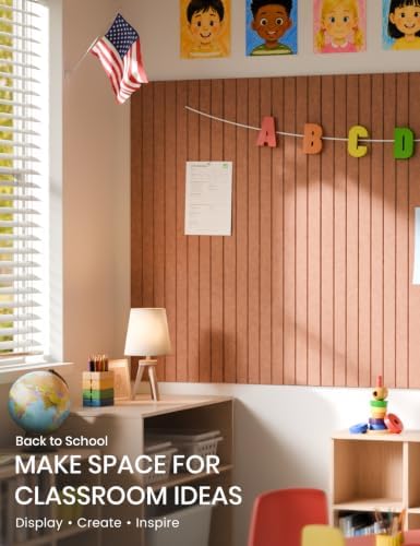 Fluxynara Felt Bulletin Board & Cork Board Alternative 36'' x 24'' - 6 Pack - Image 4