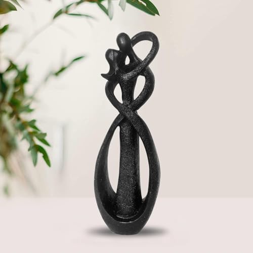 Resin Couple Modern Sculptures Home Decor Romantic Gift for Weddings Valentine's Day and Anniversaries Decoration Figurine for Girlfriend, Bridal Shower, Engagement by shinesorc