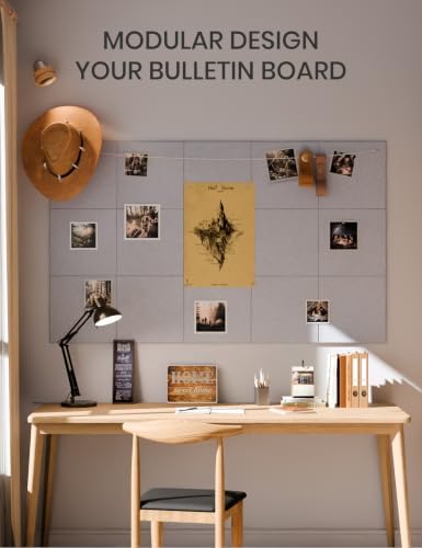 Fluxynara Felt Bulletin Board & Cork Board Alternative 48'' x 36'' - Image 6