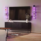 Homaterial RGB 5-Tier Floating Shelves for Decor and Storage - Image 2