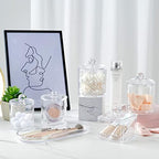 SheeChung Acrylic Vanity Tray, 2 Pack, Clear, 9.65 in x 4.5 in x 0.79 in, Catchall Tray, Countertop Sink Tray Dispenser, Sturdy Holder for Cabinet, Shelf, Cupboard, or Closet Organization - Image 4