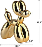 Gold Balloon Dog Decor,Gold Room Decors,Balloon Animal Preppy Room Shelf Decor,Cute Statue Home Decors,Bedroom Modern Sculpture Desk Decoration,Golden Decorations Gifts - Image 3