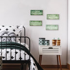 ZONWUTHY 4 Pieces Bible Verses Wall Decor Green Bathroom Decor Christian Signs Religious for Home Motivational Prayer Wall Art for Living Room Office Bedroom Bathroom(Green,10x4) - Image 7
