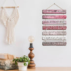 Yookeer 7 Tier Christian Wall Art Bible Verses Pink English Style - Image 6