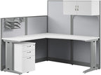 Bush Business Furniture Office in an Hour 65W L Shaped Cubicle Desk by BushBusinessFurniture