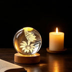 Butterfly Flowers Crystal Ball Gifts for Women Girlfriend Wife Mom Lovers - Image 6