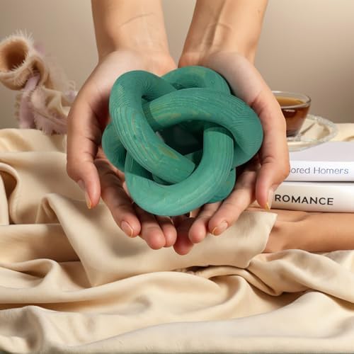 Wood Knot Decor -Coffee Table Decor,Green Decor Shelf Decor - Image 4