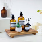 Wood Pedestal Stand Riser for Bathroom Tray Kitchen Sink Counter Decor Tray - Image 4